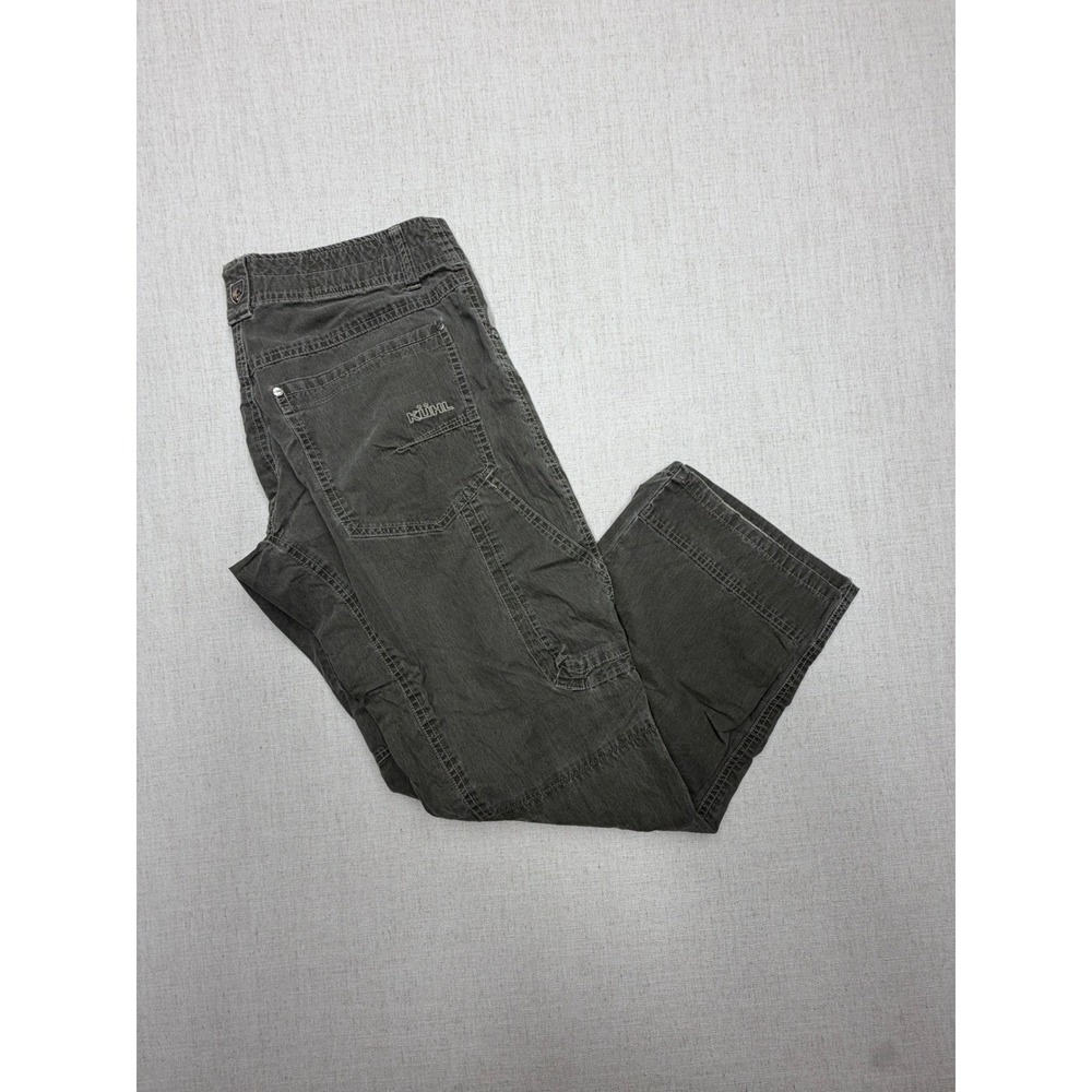 Kuhl Gray Cargo Pants Mens 30x30 Outdoor Hiking Workwear Nylon Blend